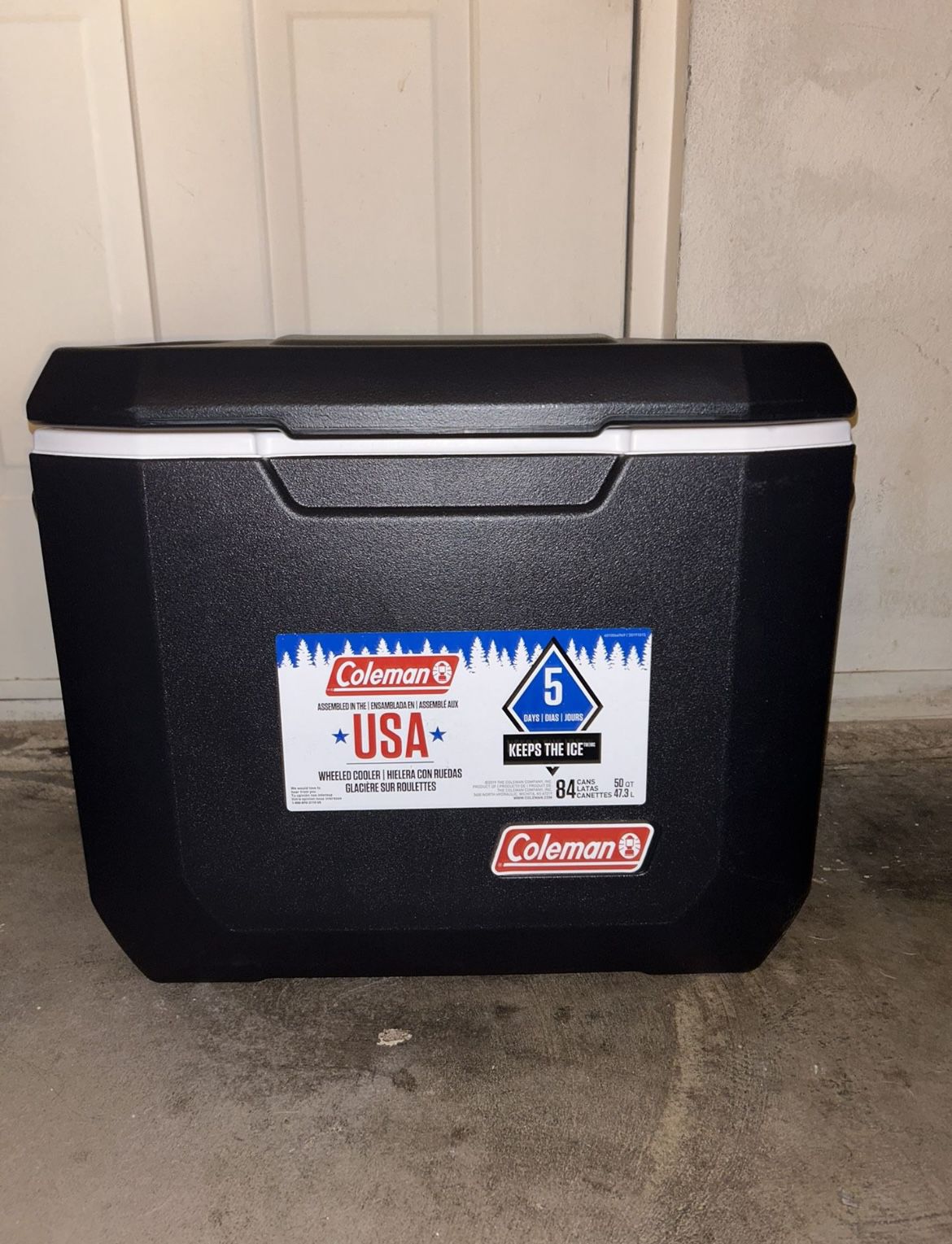 Brand New Coleman Rolling 50 Quart Xtreme 5 Day Cooler with Wheels