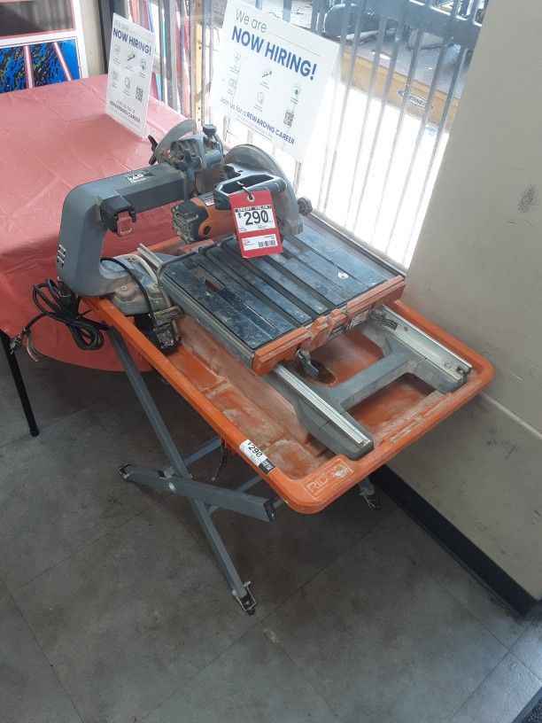Ridged table Saw