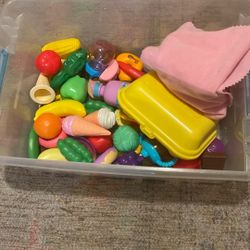 Assorted Play food 