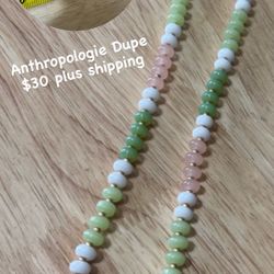 Handmade Candy Gemstone Beaded Necklace - Anthropologie Dupe
