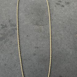 14kt Solid gold rope necklace