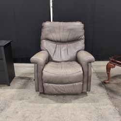 La-Z-Boy Taupe Recliner in Leather