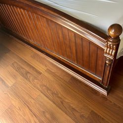 Real CHERRY Wood Bed Frame Paid 2500$