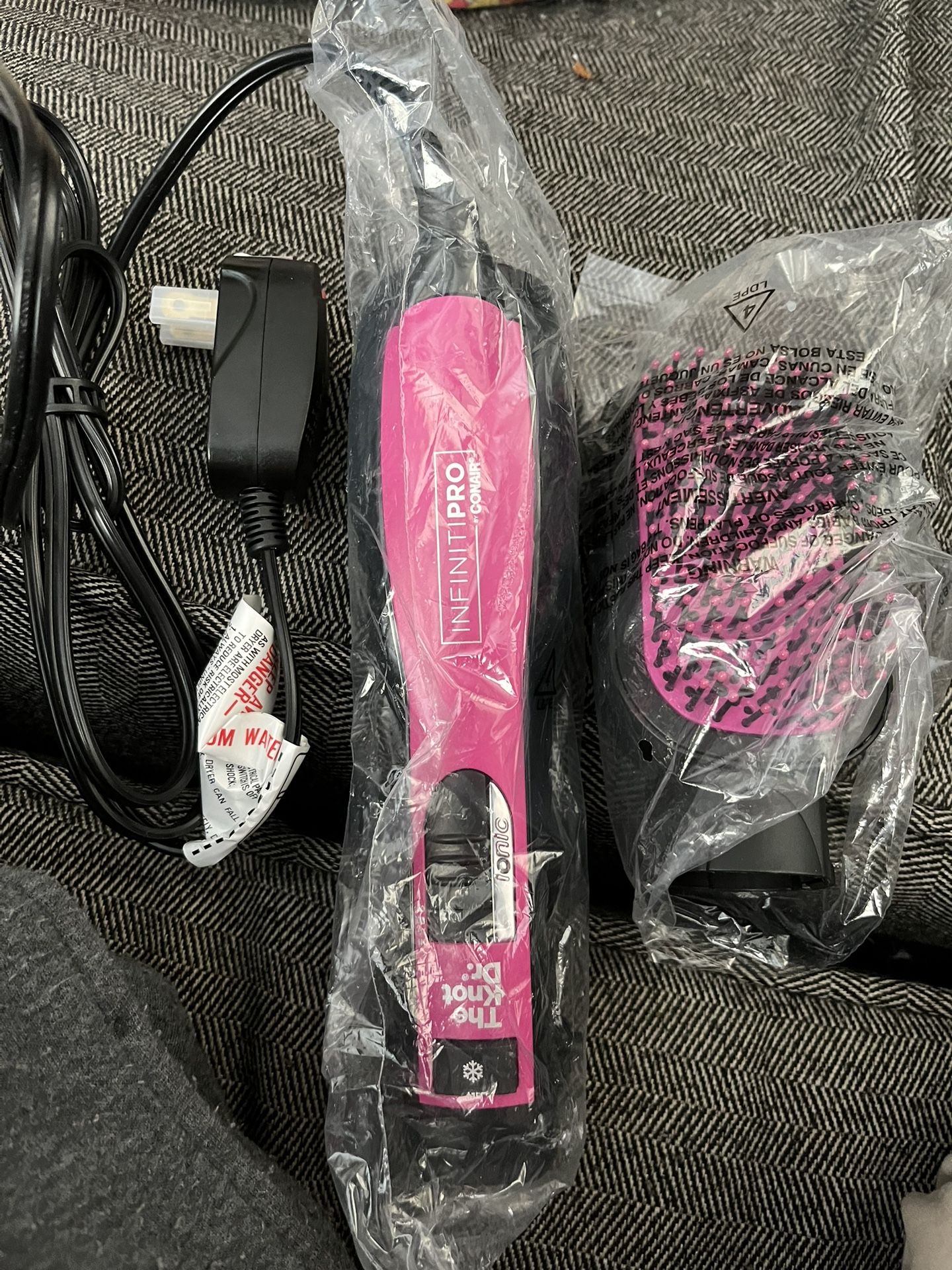 Infiniti Hair Brush With Dryer And Remington Flatiron