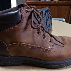 LIKE NEW MEN'S SKECHERS SEGMENT GARNET BOOTS SZ 9.5 EX. WIDE FIT AIR COOLED MEMORY FOAM $90 NEW