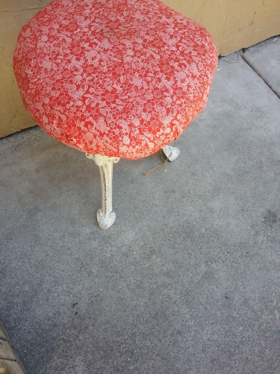 SMALL iron stool