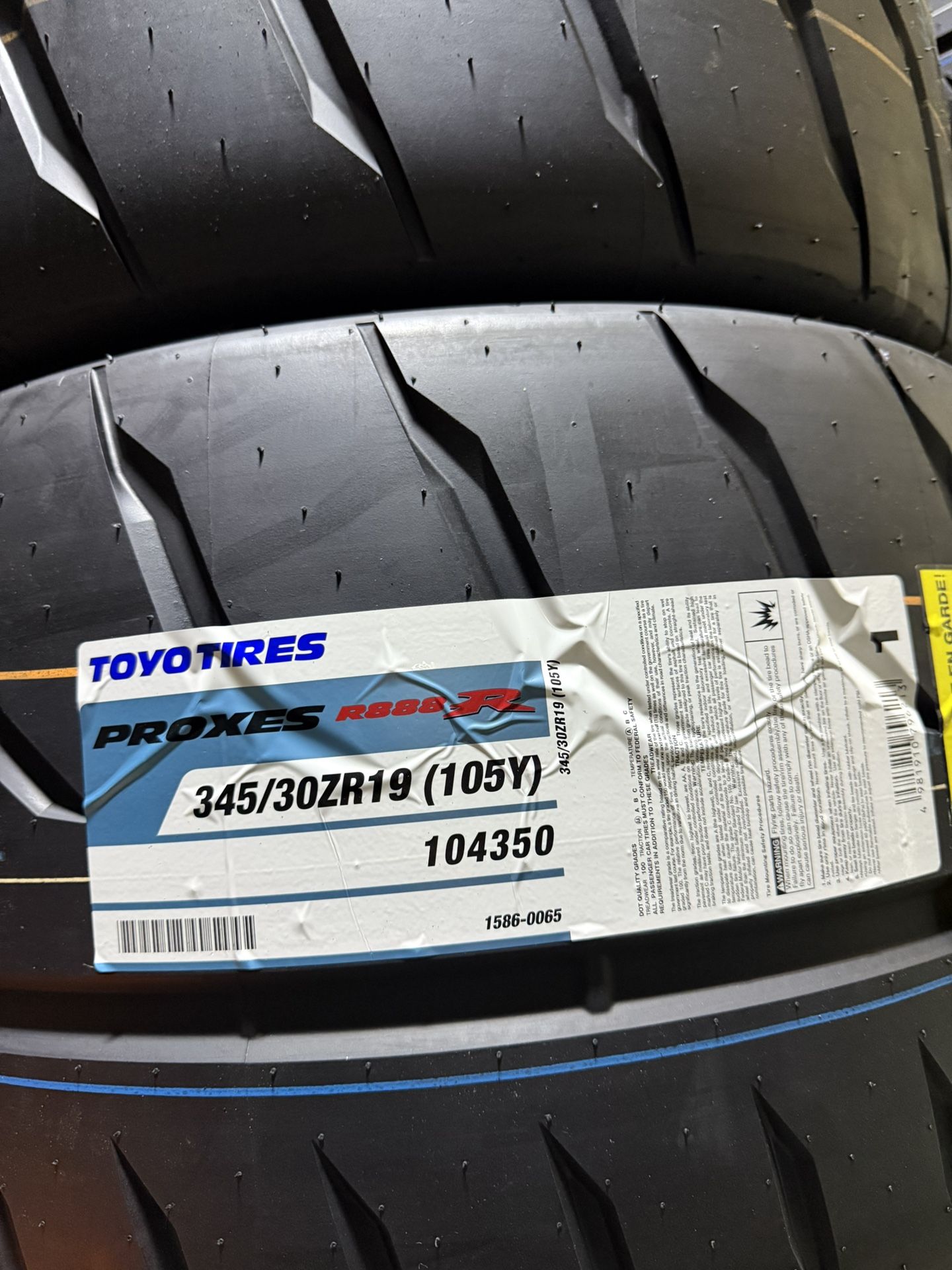 345 30 19 Toyo Proxes R888R