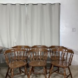 Solid Wood Tavern Style Chairs (6)