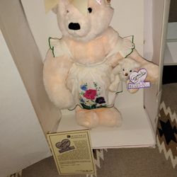 Annette Funicello Teddy Bear “Peach & Cream” Bear & Baby