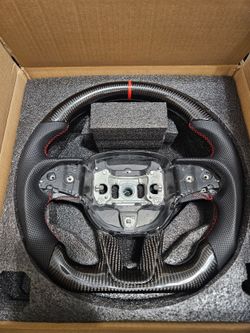 BRAND NEW 2015-2025 Dodge Challenger Charger Real Carbon Fiber Steering Wheel
