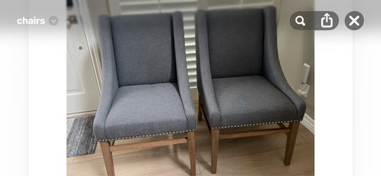 Beautiful set of gray chairs