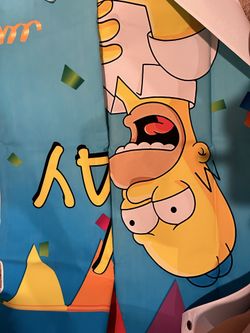 Simpsons Happy Birthday Banner  . Big