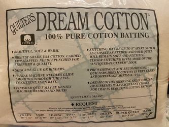 Quilting Cotton Batting (King Size)