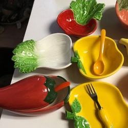 Vegetable/Fruit Dishes Or Taco Night Condiments