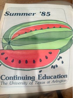 University of Texas at Arlington 1985 summer program