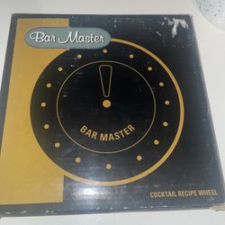 RESTORATION HARDWARE cocktail drink WHEEL recipes Bar master stainless steel’s