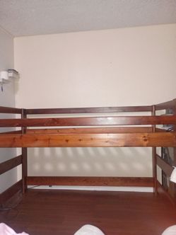 Solid wood loft bed twin size no mattress