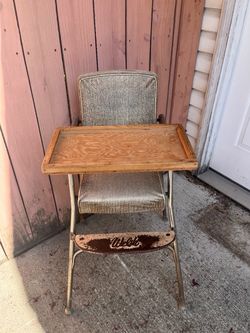 Welsh Vintage Metal Baby High Chair