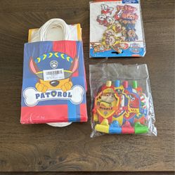 Paw Patrol Goodie bags And Prizes
