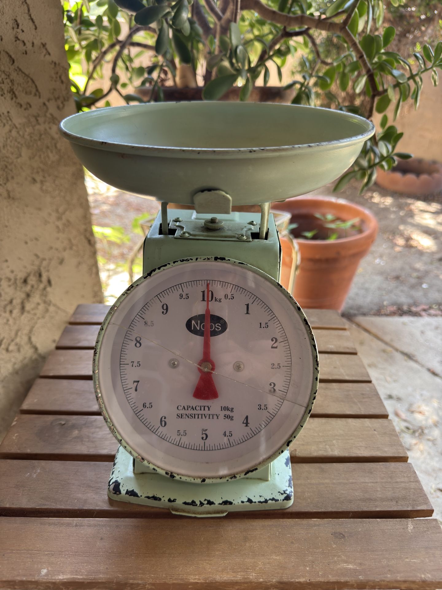 Nops Rustic Farmhouse Style Kitchen Scale