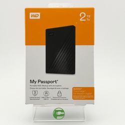 New Western Digital External WD My Passport 2TB