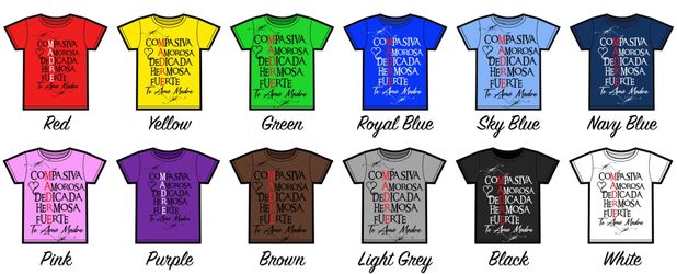 T-Shirts for Mother’s Day / Camisetas para la Madre