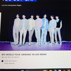 BTS Las Vegas VIP Tickets MAY28