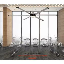Commercial Electric High Velocity 6 ft. Indoor/Outdoor Titanium Ceiling Fan with Wall Control Included