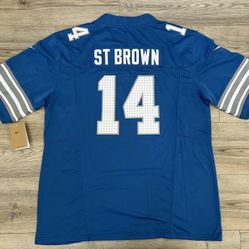 St. Brown Jersey- All Stitched - XL-Med-Lrg