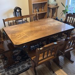 All Wood Dining Set