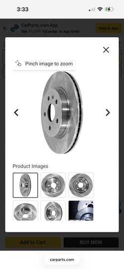 2015 Chevy Malibu LTZ Break Rotors