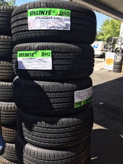 215/45R17 DELINTE DH2 $289 ALL 4 INSTALLED BALANCED
