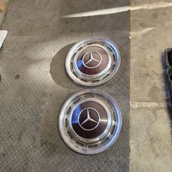 Vintage Mercedes Benz Hubcaps