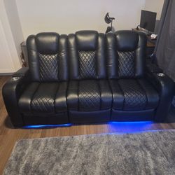 Savoy Dual Power Reclining Couches 