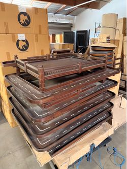Mahogany Car port for collection or toys