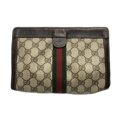 100% AUTHENTIC Gucci All Over Print GG Make Up Bag Small Purse EXCELLENT Condition 