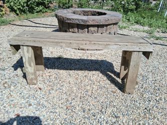Vintage antique outdoor exterior garden wood bench
