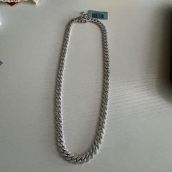 18” Monaco Cuban Chain – 11.35ctw Moissanite, 8.6mm, 925 Sterling Silver