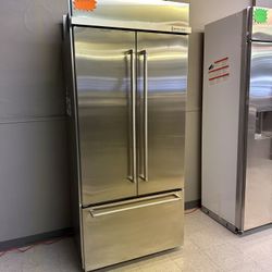 kitchen aid built in refrigerator 36 wide stainless steel 