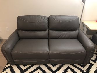Sophine 61" Leather Dual Power Motion Loveseat, Created for Macy's