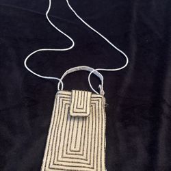 Bamboo Trading Company Beaded Crossbody Phone Bag 