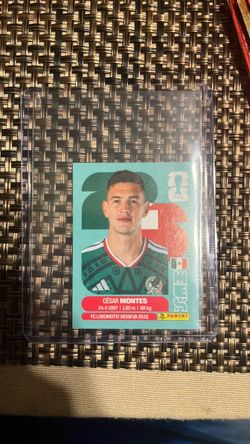 Panini FIFA César Montes Mexico Sticker Card