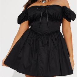 Off Shoulder Corset Mini Dress
