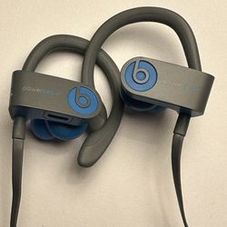 Beats Wireless Powerbeats Blue Headphones
