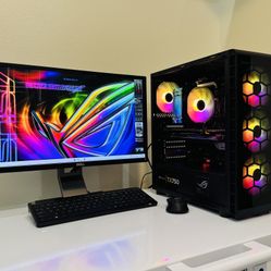 NEW ASUS Gaming PC 12 Core I7K @3,3 GHz. GPU AMD R9 290X 4G.  256G M2 NVme / 2T HDD, 16G DDR4. WIFI. Bluetooth. USB3, 750W 80+ PSU. 23”Monit. Win11Pro