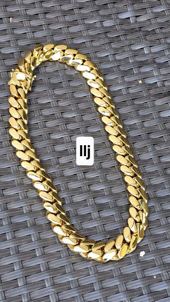 I Deliver I Ship 14k Gold Plated Chain