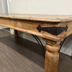 Wood Table + Coffee Table 