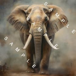 Beautiful Elephant Artwork wall poster