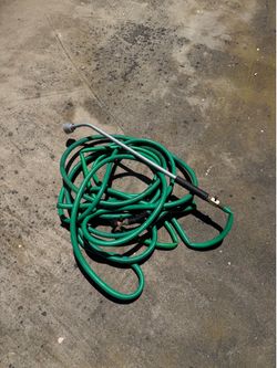 Garden Hose w/ Watering Wand & Dual Hose Splitter