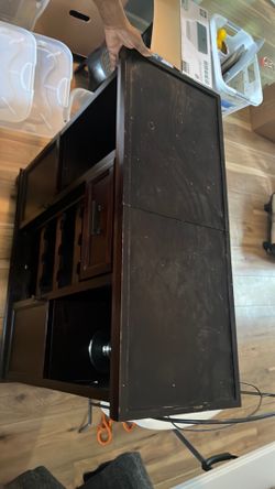 Portable Solid Wood Antique Bar